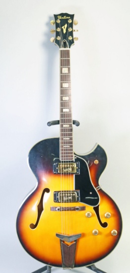 Ventura V-1300 (ES 175 Style) Hollow Body Electric Guitar, Ca. 1970's