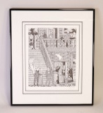 Edward Gorey Signals Litho Art Print, 