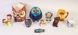 Collectible Owls; Fenton, & Some Made In Italy, Japan, Mexico Etc..