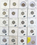 20 Mercury Dimes; Various Dates/Mints