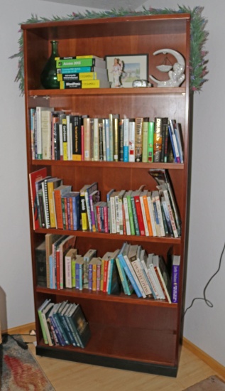 2nd Brown Wooden Bookshelf; Books are not included