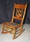 Vintage Spindle Back Oak Rocking Chair