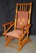 Vintage Turned Spindle Platform Rocker