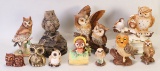 Porcelain & Rock Owls; Towle, Homco, Napco Etc.