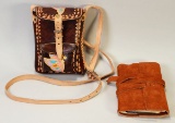 Hand Tooled Leather Purse W/Butterflies & Suede Covered Journal