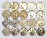 20 Kennedy Half Dollars (40% Silver)
