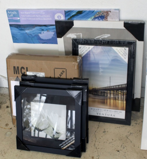 Assorted Canvases & Frames
