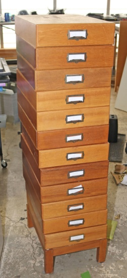 Stacking Wooden Drawers w Base