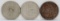 3 1964 Elizabeth One Bermuda Crown Silver Coins