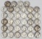 34 Mercury Silver Dimes, Various Dates/Mints