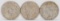 1922 P/D/S Peace Silver Dollars