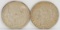 2 - 1921-P Morgan Silver Dollars