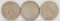 1922 P/D/S Peace Silver Dollars
