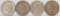 1925-P, 2 - 1926-S & 1935-S Peace Silver Dollars