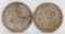 1900-O & 1921-S Morgan Silver Dollars