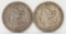 1883-P & 1884-P Morgan Silver Dollars