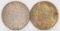 1897-P & 1898-P Morgan Silver Dollars