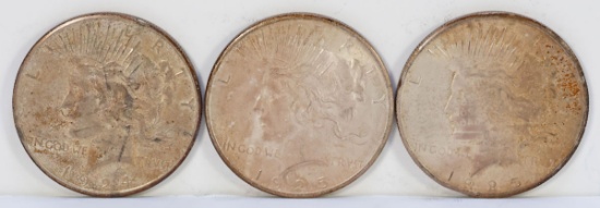 1924-P, 1925-P & 1925-S Peace Silver Dollars