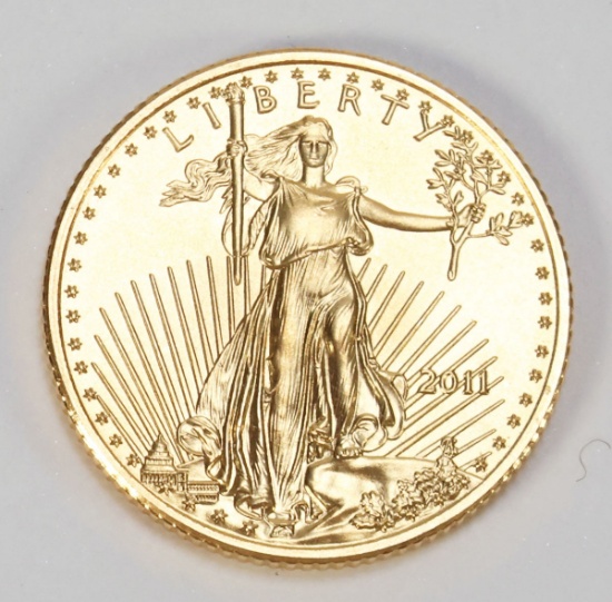 2011 $5 (1/10 oz) Gold American Eagle Coin