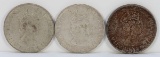 3 1964 Elizabeth One Bermuda Crown Silver Coins