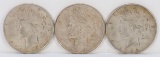 1922 P/D/S Peace Silver Dollars