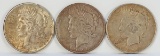 1925-P, 1926-D & 1926-S Peace Silver Dollars