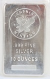 10 oz. Sunshine Minting  .999 Fine Silver Bar