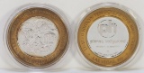 Tropicana $10 Gaming Token & Planet Hollywood $10 Gaming Token