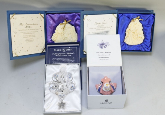 Collectible Christmas Ornaments: Millennium, Lladro & Make A Wish