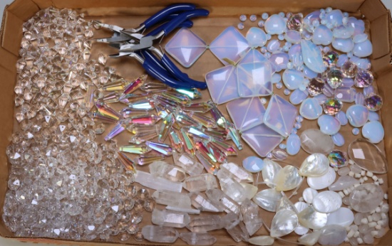 Rose Quartz, Clear Crystal, Opalite Polished/Tumbled Healing Stones