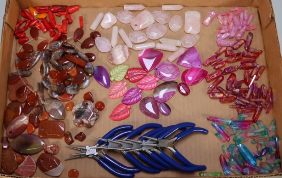Red Jasper, Titanium Rainbow Quartz, Crystal & More Healing Stones