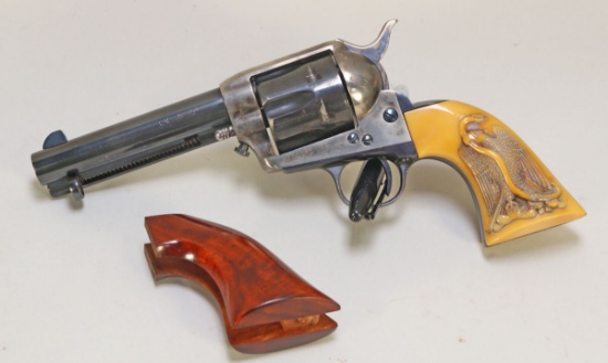 Cimarron Model P 38-40 Revolver w/ Eagle - Snake Grips, Italy