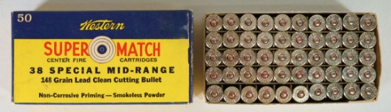 Western Super Match 38 Special Mid-Range Clean Cutting 38SMRP, 50 Rds.