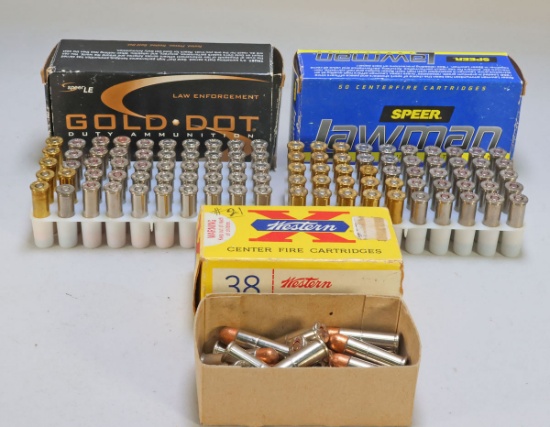 Speer, Western & Assorted .38 Special Ammo, 120 Rds.