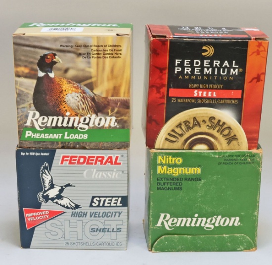 12 Ga. Shotshells - Remington & Federal, 100 Rds.