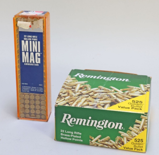 Remington & Mini Mag .22 LR Ammo, 625 Rds.