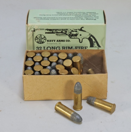 32 Long Rim Fire Ammo, 36 +- Smokeless Cartridges