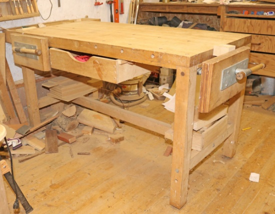 Large Woodworking Bench