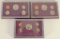1984, 1986 & 1988 US Mint Proof Sets
