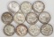 11 Canadian 80% Silver Quarters; Various Dates