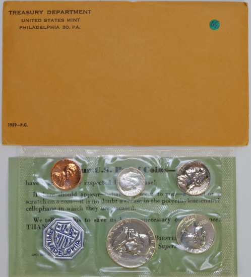 1959 US Mint Proof Coin Set