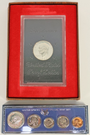 1966 US Special Mint Set & 1971 Eisenhower US Proof Dollar
