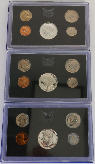 1968, 1969 & 1970 US Mint Proof Sets