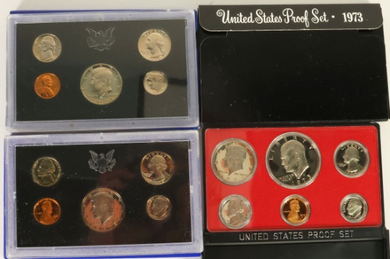 1971, 1972 & 1973 US Mint Proof Sets