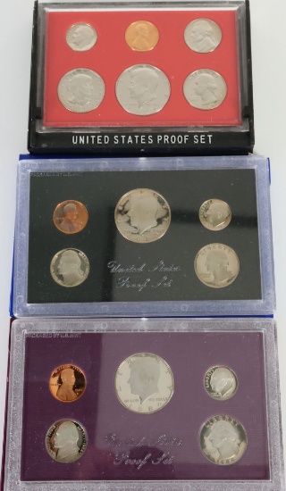 1981, 1983 & 1984 US Mint Proof Sets