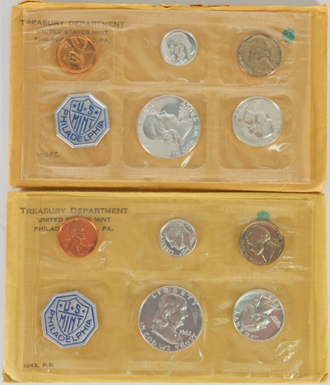 1962 & 1963 US Mint Proof Coin Sets
