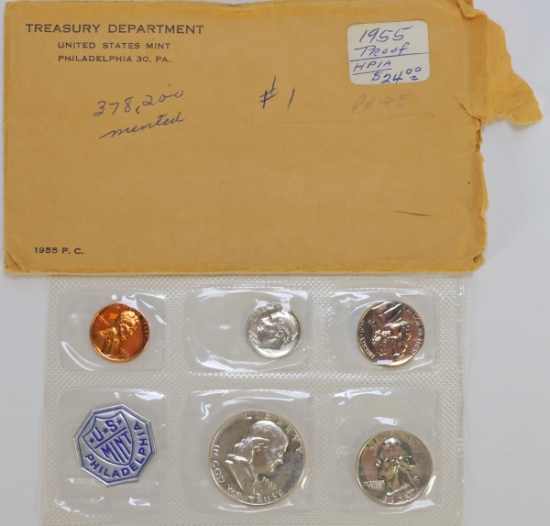 1955 US Mint Proof Coin Set