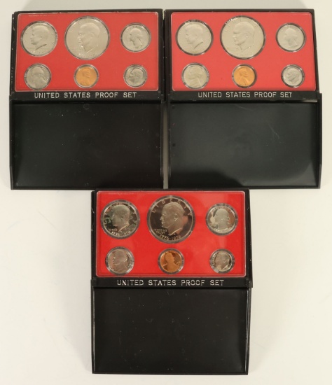 1974, 1975 & 1976 US Mint Proof Sets
