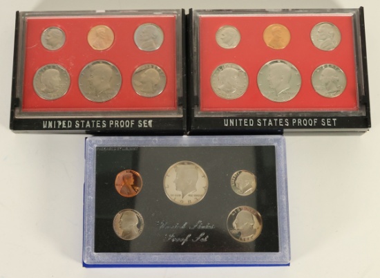 1980, 1981 & 1983 US Mint Proof Sets
