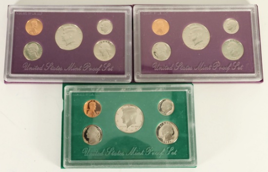 1992, 1993 & 1994 US Mint Proof Sets